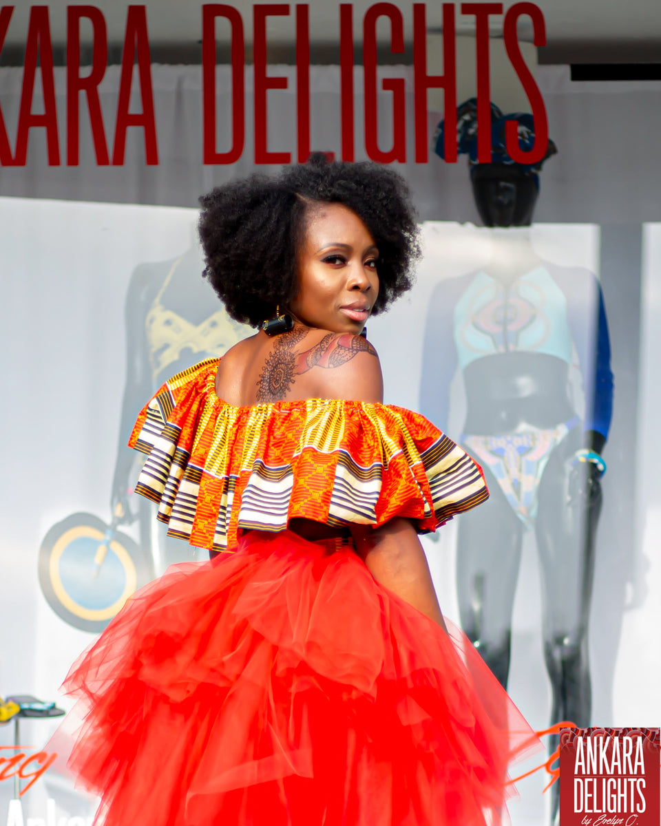 Amara African Flower Princess Dresses – Ankara Delights