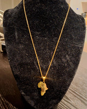 Load image into Gallery viewer, Ghana Gold-Plated Africa Pendant Necklaces