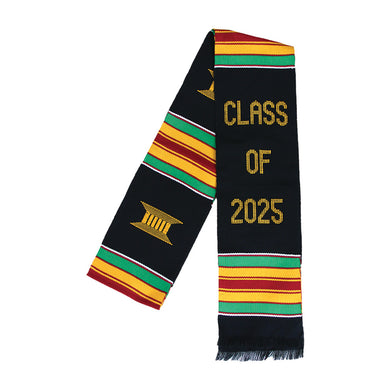 Ashanti Kente 'Class of 2025' Graduation Stole (Pre-Order)