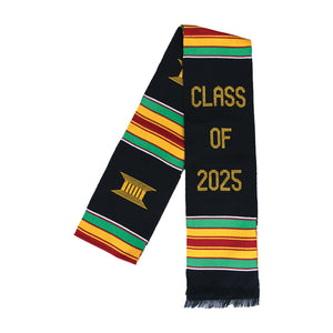 Ashanti Kente 'Class of 2025' Graduation Stole (Pre-Order)