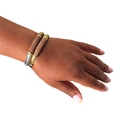 Unisex Kenyan Metal Twist Bracelets