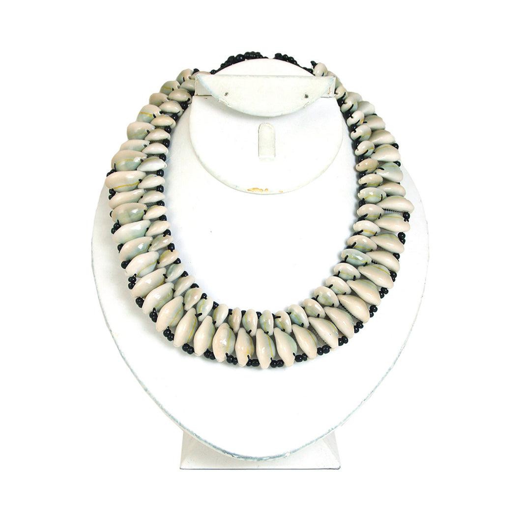 Double Cowry Shell Choker