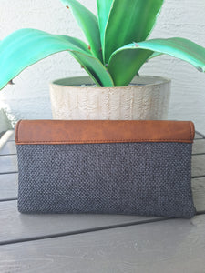 Kenyan Vegan Leather Clutch - Brown