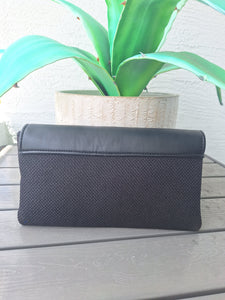 Kenyan Vegan Leather Clutch - Black