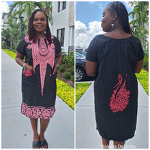 Load image into Gallery viewer, Nigerian Hand-Painted Shift Dresses