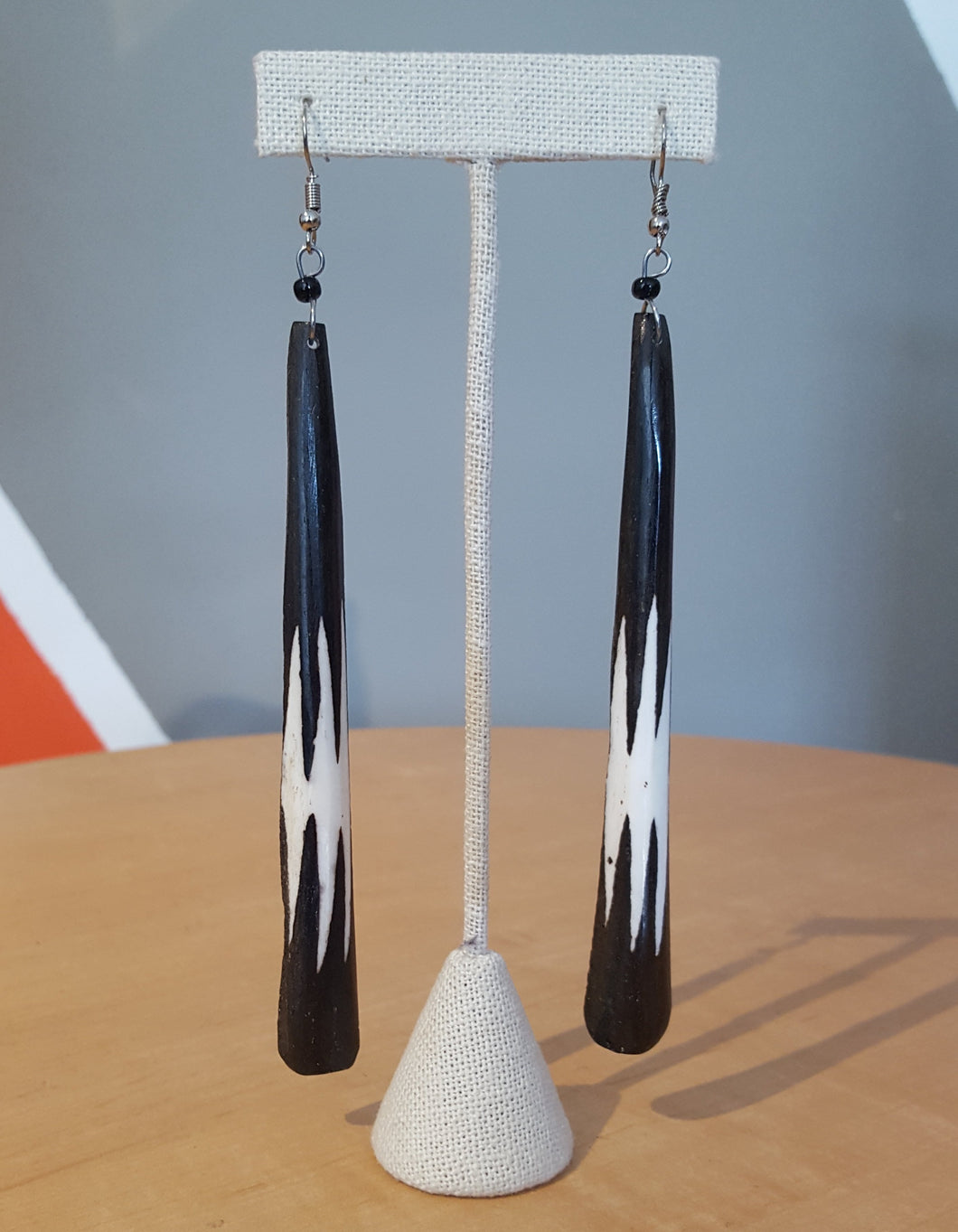 'Long Journey' Bone Earrings